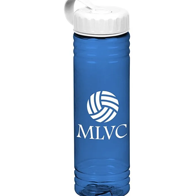 Halcyon Water Bottle with Tethered Lid - 24 oz