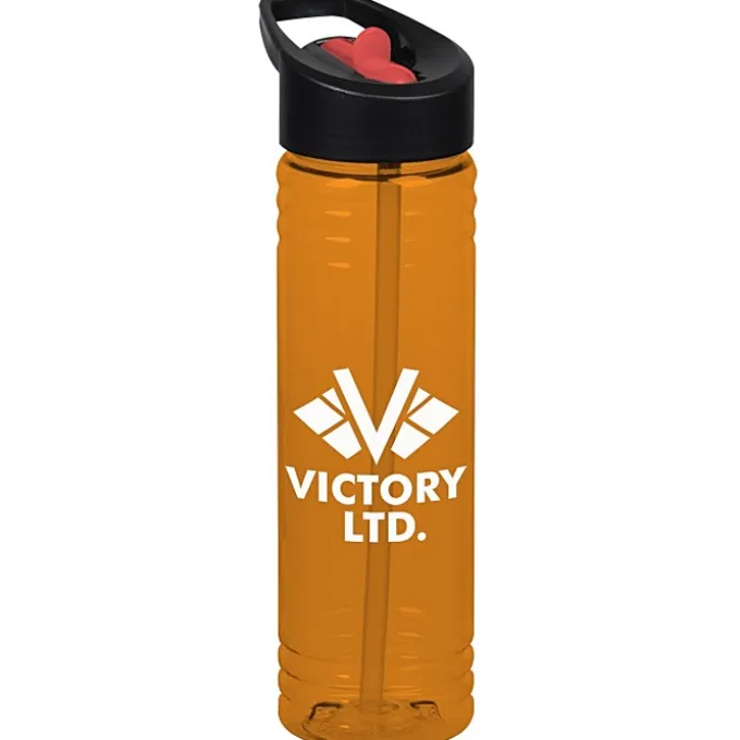 Halcyon Water Bottle with Two-Tone Flip Straw Lid - 24 oz