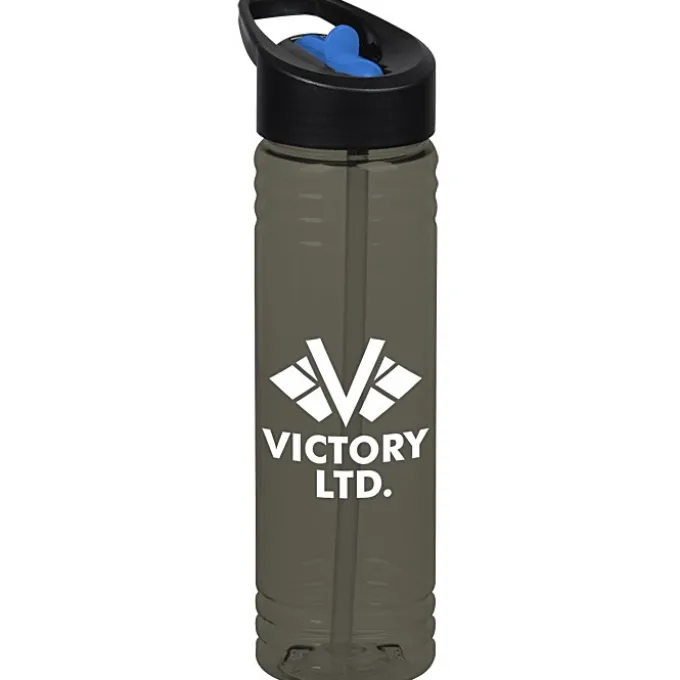 Halcyon Water Bottle with Two-Tone Flip Straw Lid - 24 oz