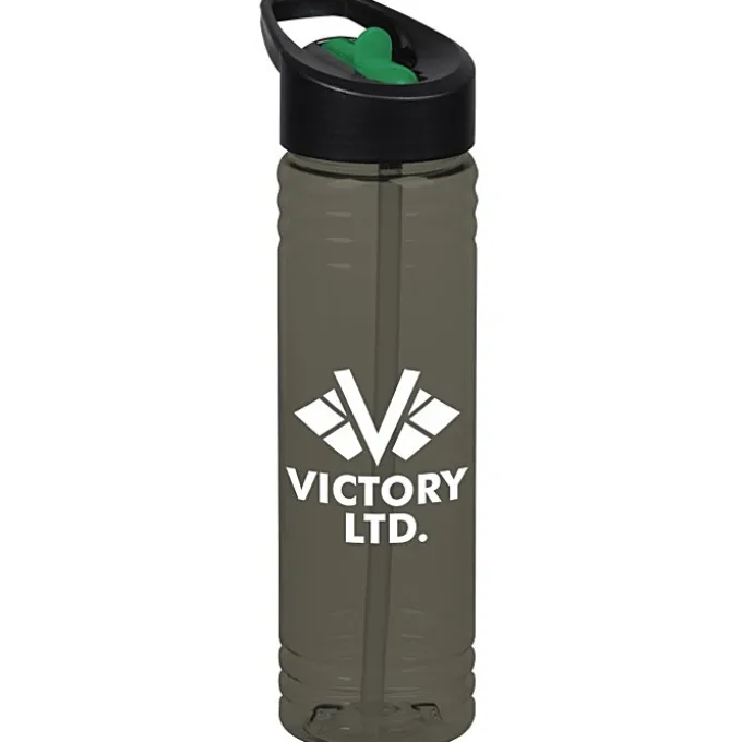Halcyon Water Bottle with Two-Tone Flip Straw Lid - 24 oz