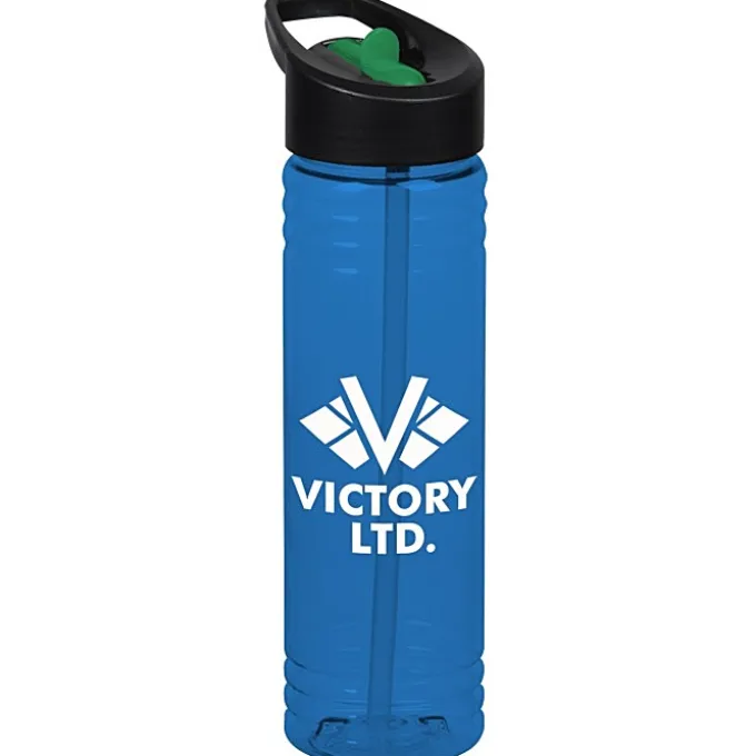 Halcyon Water Bottle with Two-Tone Flip Straw Lid - 24 oz