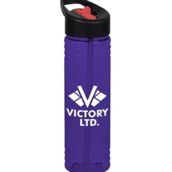 Halcyon Water Bottle with Two-Tone Flip Straw Lid - 24 oz