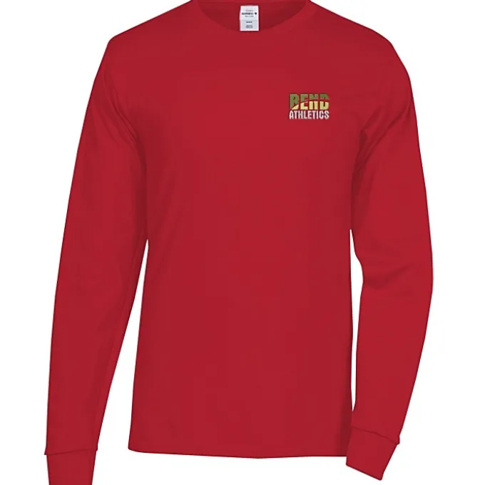 Hanes Authentic LS T-Shirt - Embroidered