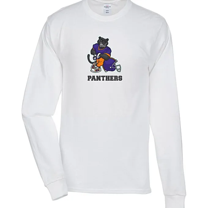 Hanes Authentic LS T-Shirt - Full Color - White
