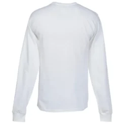 Hanes Authentic LS T-Shirt - Full Color - White
