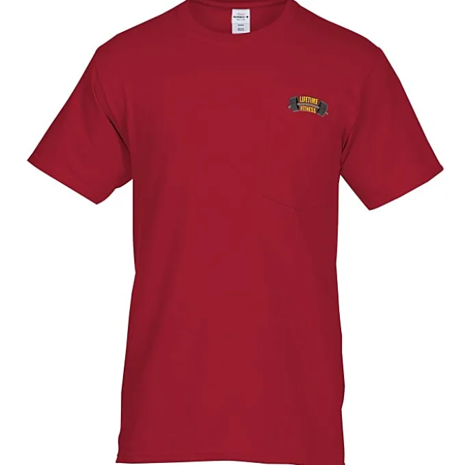 Hanes Authentic Pocket T-Shirt - Embroidered