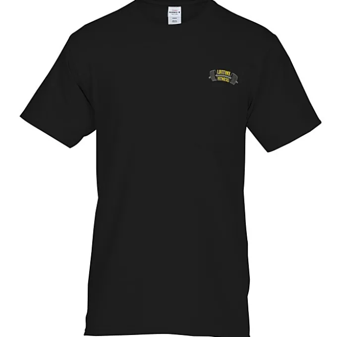 Hanes Authentic Pocket T-Shirt - Embroidered
