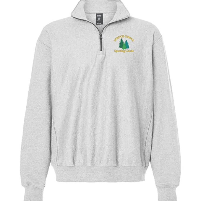Hanes Beefy Sweats Premium Heavyweight 1/4-Zip Sweatshirt - Embroidered