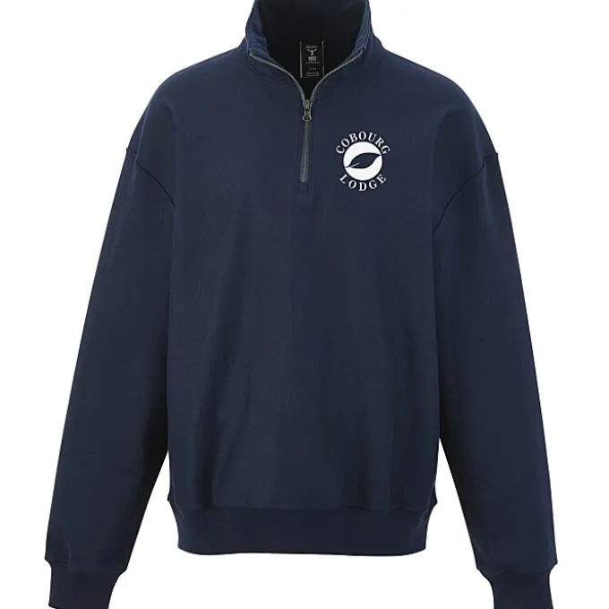 Hanes Beefy Sweats Premium Heavyweight 1/4-Zip Sweatshirt - Screen