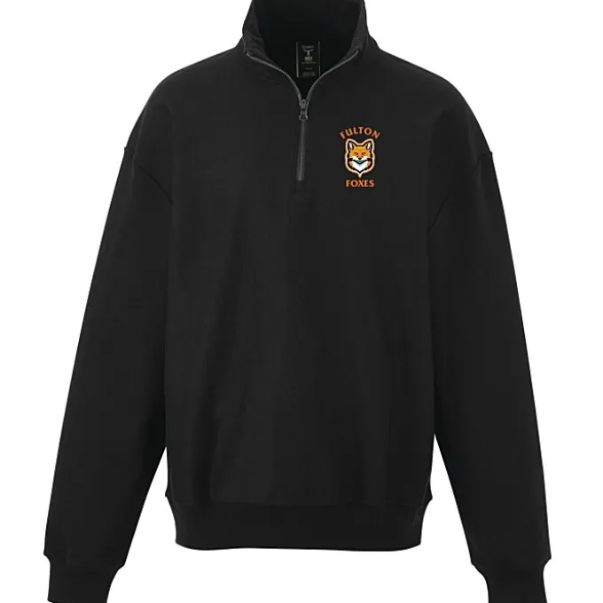 Hanes Beefy Sweats Premium Heavyweight 1/4-Zip Sweatshirt - Full Color