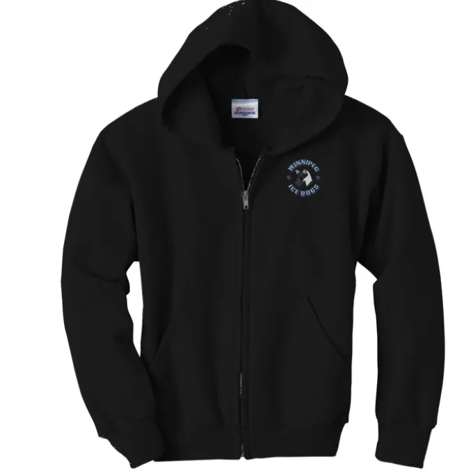 Hanes ComfortBlend Full-Zip Sweatshirt - Youth - Embroidered