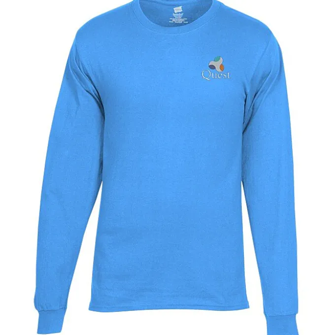 Hanes Essential-T LS T-Shirt - Men's - Embroidered