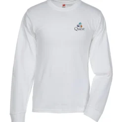 Hanes Essential-T LS T-Shirt - Men's - Embroidered