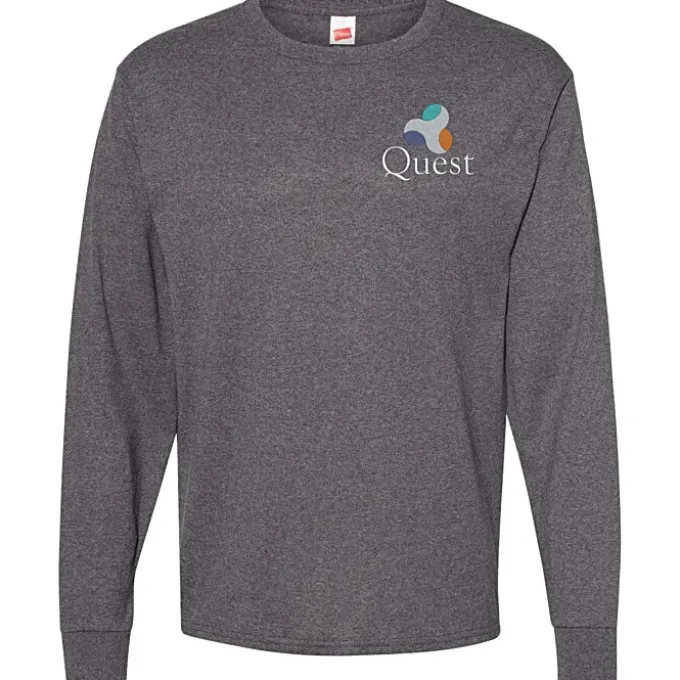 Hanes Essential-T LS T-Shirt - Men's - Embroidered