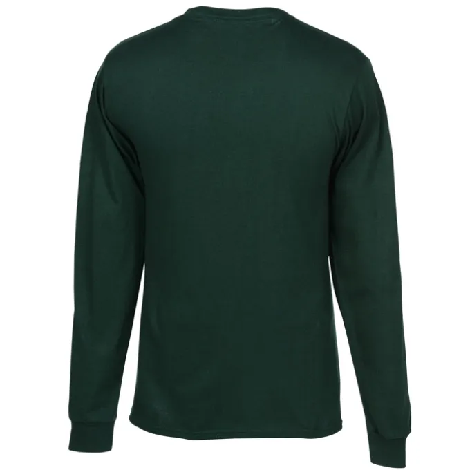 Hanes Essential-T LS T-Shirt - Men's - Embroidered
