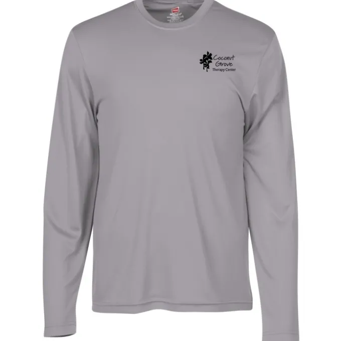 Hanes 4-oz Cool Dri Long Sleeve T-Shirt - Screen