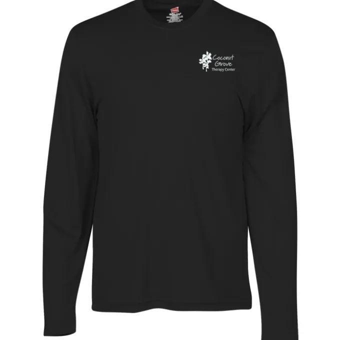 Hanes 4-oz Cool Dri Long Sleeve T-Shirt - Screen