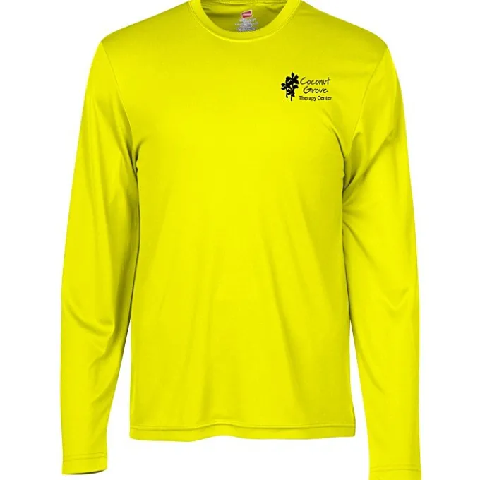 Hanes 4-oz Cool Dri Long Sleeve T-Shirt - Screen