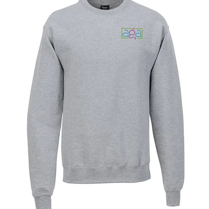Hanes Perfect Sweats Crewneck Sweatshirt - Embroidered