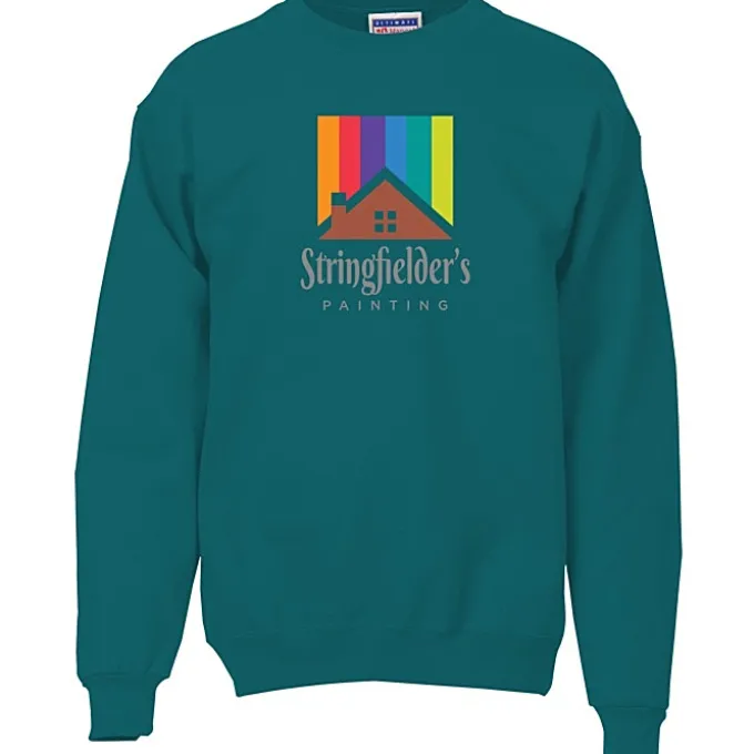 Hanes Ultimate Cotton Crew Sweatshirt - Full Color