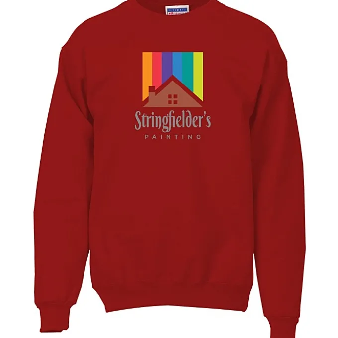 Hanes Ultimate Cotton Crew Sweatshirt - Full Color