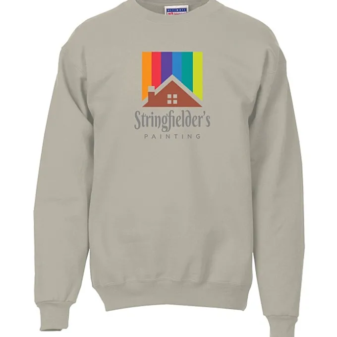 Hanes Ultimate Cotton Crew Sweatshirt - Full Color