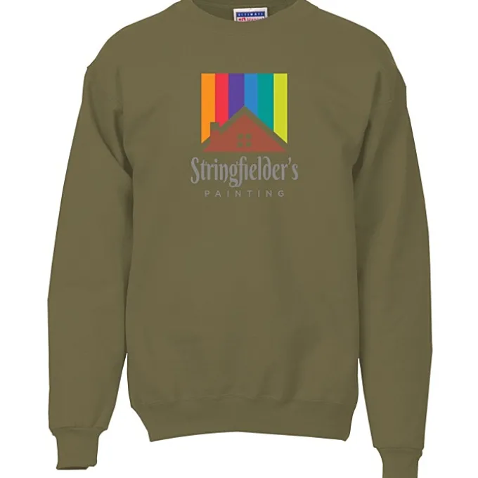 Hanes Ultimate Cotton Crew Sweatshirt - Full Color