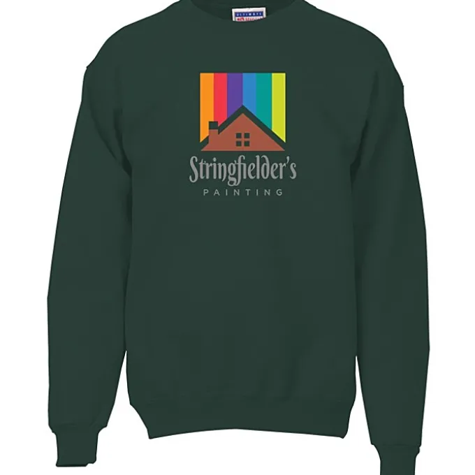 Hanes Ultimate Cotton Crew Sweatshirt - Full Color