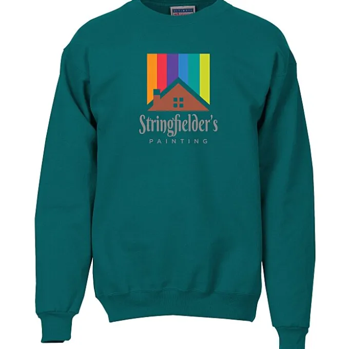 Hanes Ultimate Cotton Crew Sweatshirt - Full Color