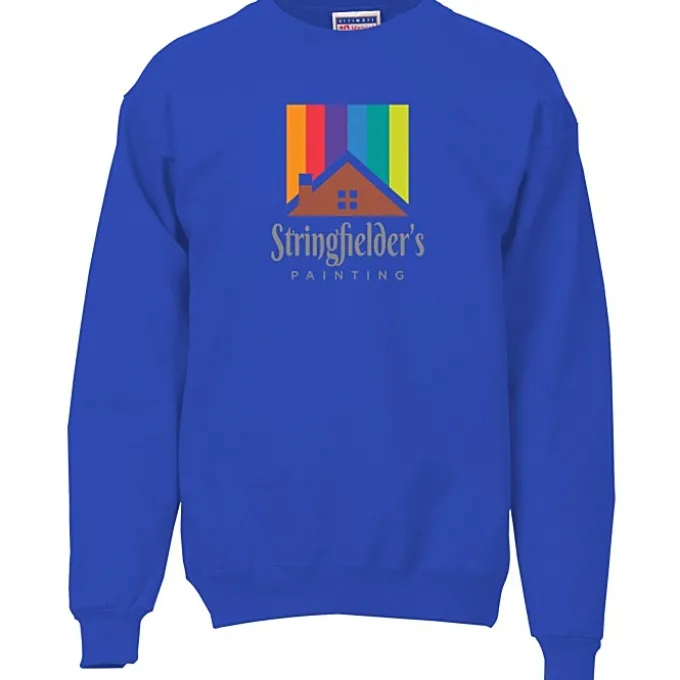 Hanes Ultimate Cotton Crew Sweatshirt - Full Color
