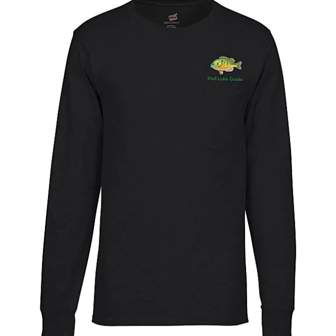 Hanes Workwear Pocket Long Sleeve T-Shirt - Embroidered