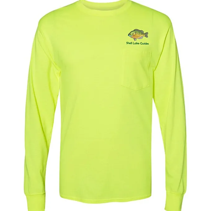 Hanes Workwear Pocket Long Sleeve T-Shirt - Embroidered