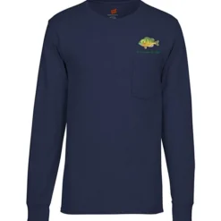 Hanes Workwear Pocket Long Sleeve T-Shirt - Embroidered