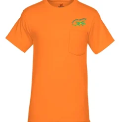 Hanes Workwear Pocket T-Shirt - Embroidered