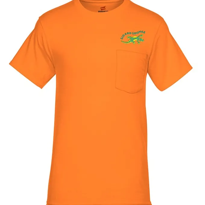 Hanes Workwear Pocket T-Shirt - Embroidered