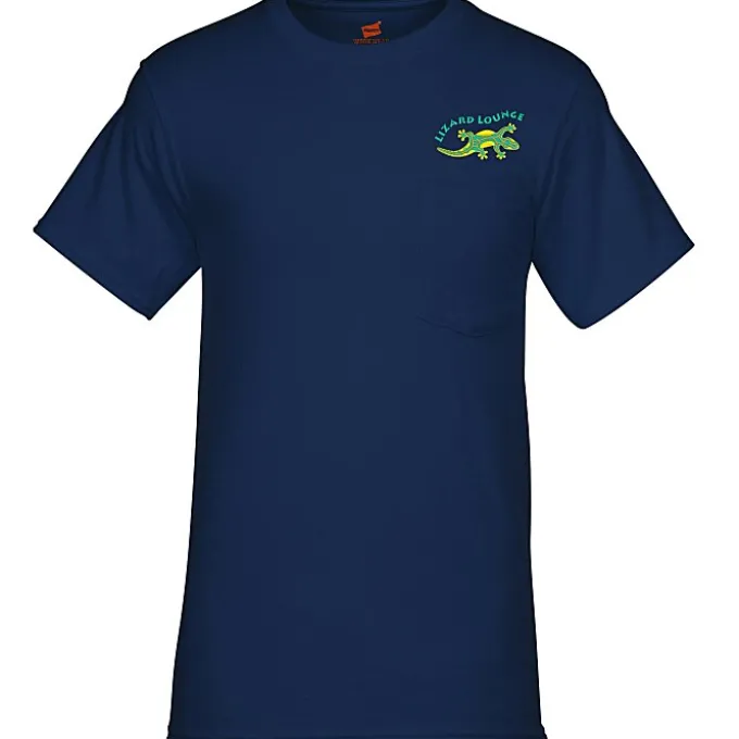Hanes Workwear Pocket T-Shirt - Embroidered