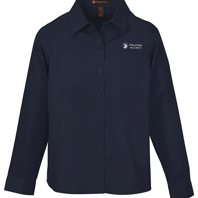 Harriton Advantage IL Long Sleeve Work Shirt - Ladies'