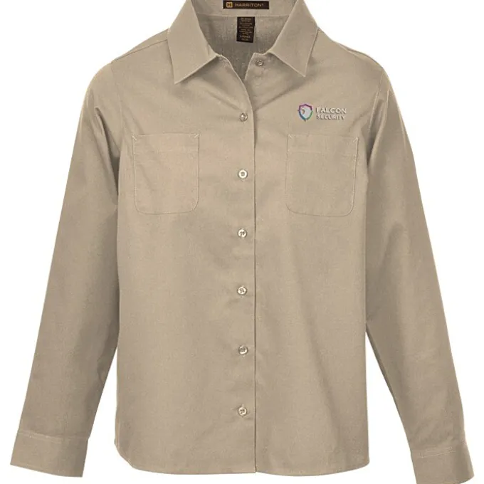 Harriton Advantage IL Long Sleeve Work Shirt - Ladies'
