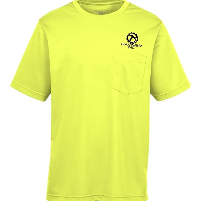 Harriton Charge Snag and Soil Protect Pocket T-Shirt
