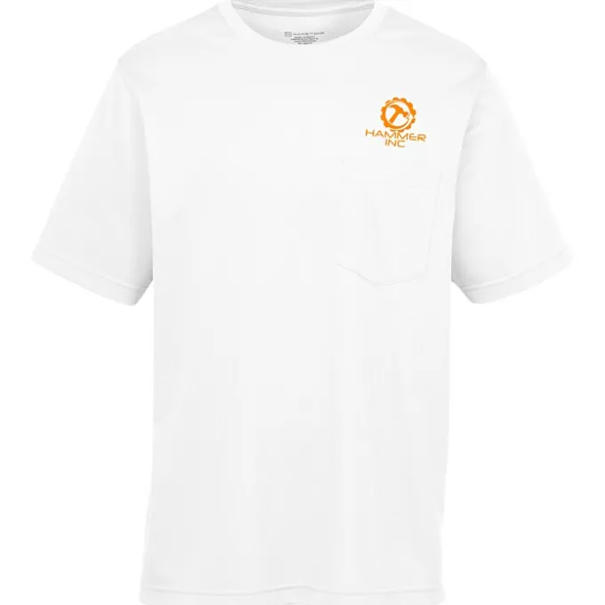 Harriton Charge Snag and Soil Protect Pocket T-Shirt