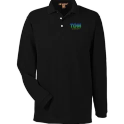 Harriton 5.6-oz Easy Blend Long Sleeve Polo