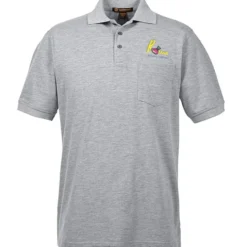 Harriton 5.6-oz Easy Blend Pocket Polo