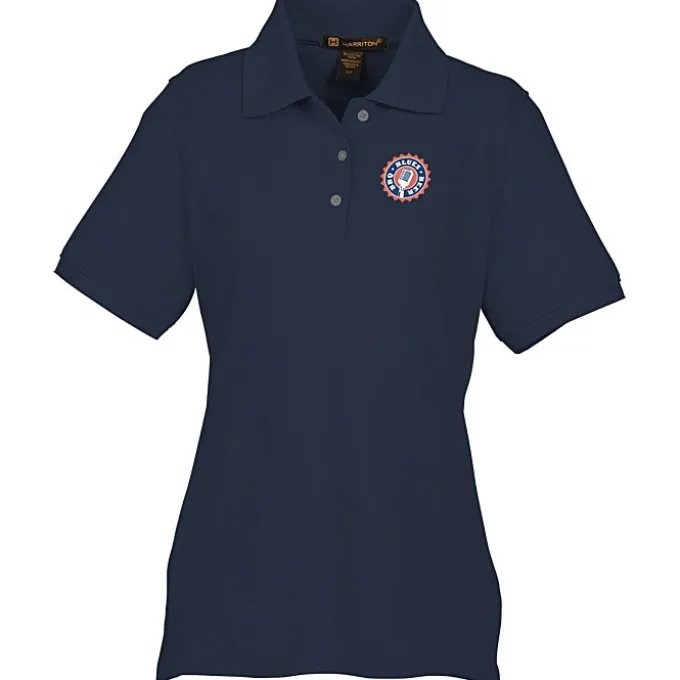 Harriton 5.6-oz Easy Blend Polo - Ladies' - Full Color
