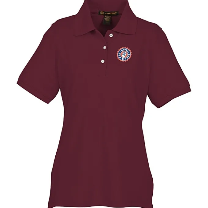 Harriton 5.6-oz Easy Blend Polo - Ladies' - Full Color