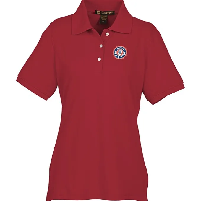Harriton 5.6-oz Easy Blend Polo - Ladies' - Full Color