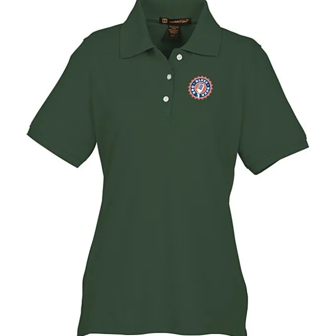 Harriton 5.6-oz Easy Blend Polo - Ladies' - Full Color