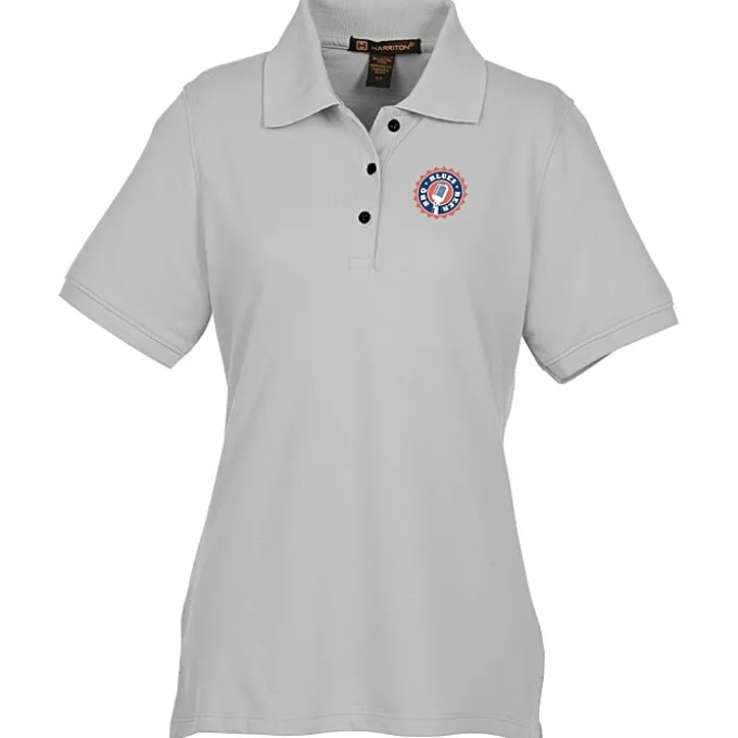 Harriton 5.6-oz Easy Blend Polo - Ladies' - Full Color