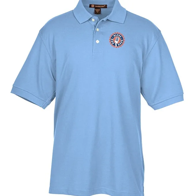Harriton 5.6-oz Easy Blend Polo - Men's - Full Color