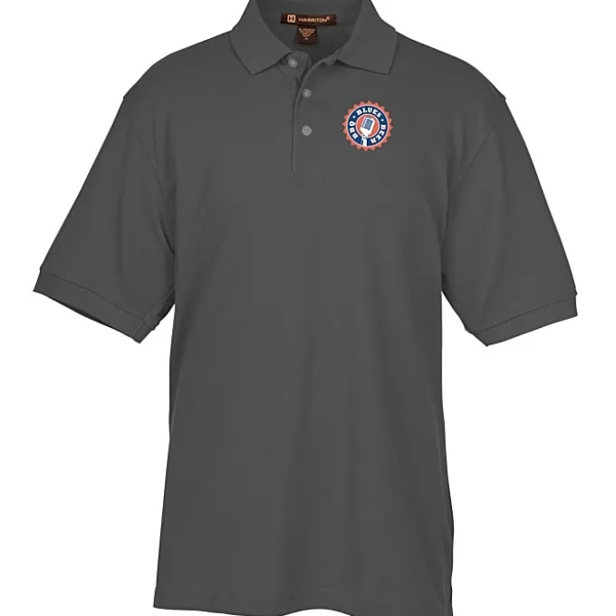 Harriton 5.6-oz Easy Blend Polo - Men's - Full Color