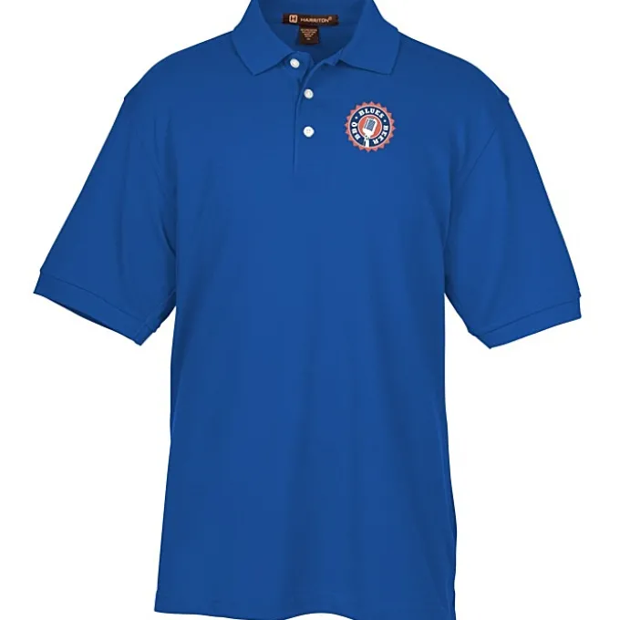 Harriton 5.6-oz Easy Blend Polo - Men's - Full Color